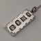 1985 UK Sterling Silver Ingot Pendant with Sterling Silver Necklace Total 11.1g